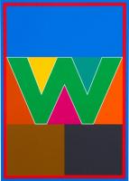 Dazzle Letter W by Sir Peter Blake